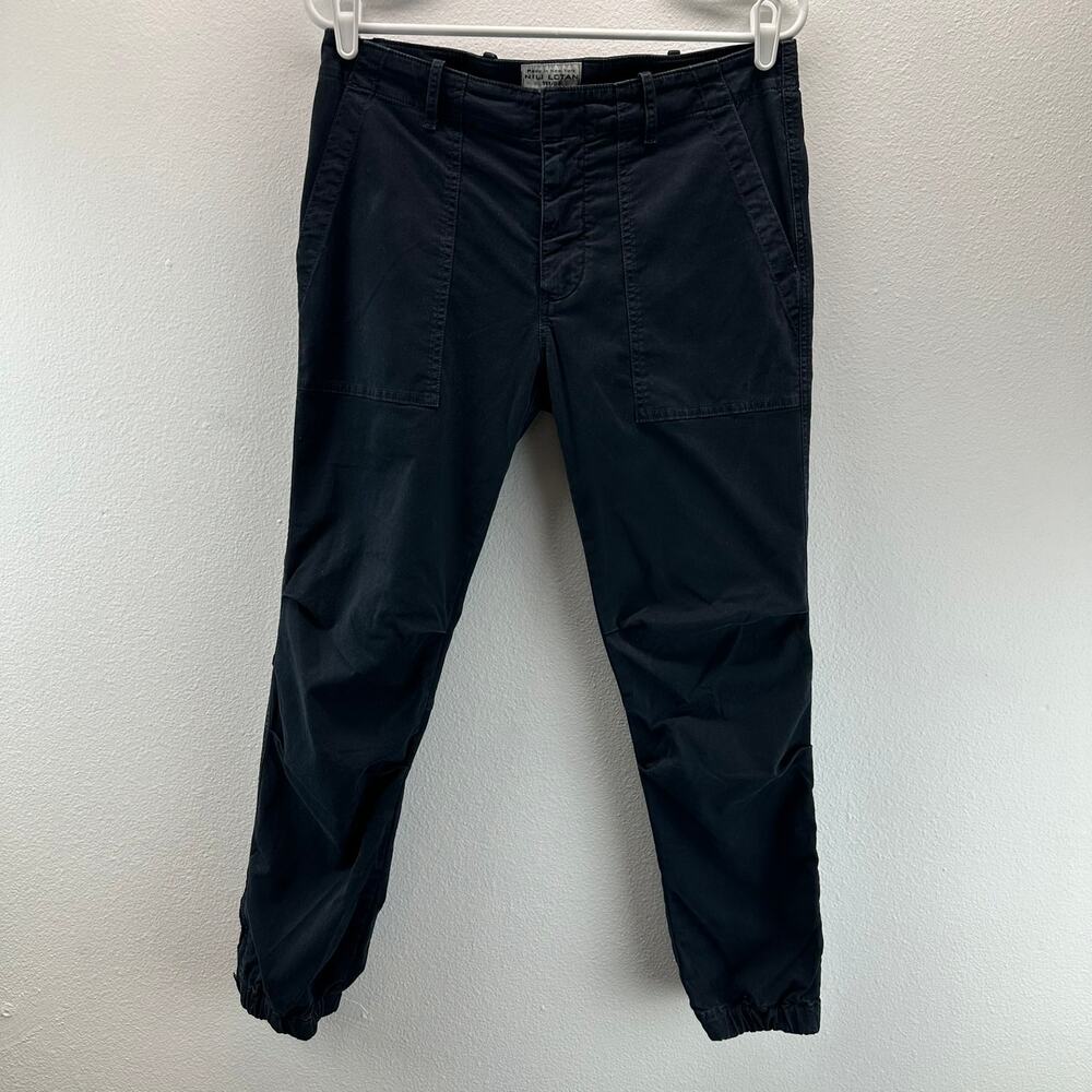 Nili Lotan Cropped French Military Pants Zip Jogger Ankle Carbon 8 - Picture 2 of 16